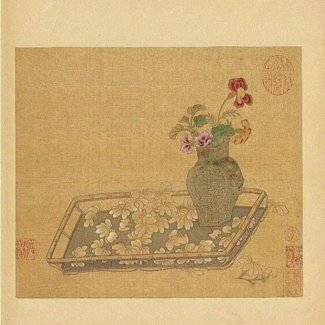 一起学学古画里的插花