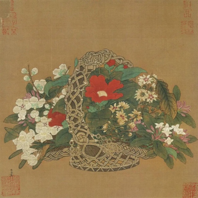 一起学学古画里的插花