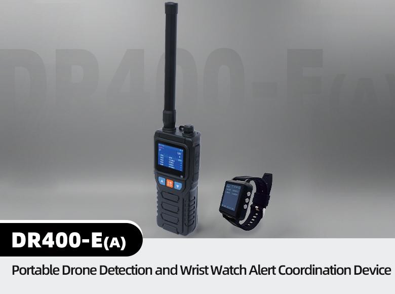 DR400-E(A) Portable Drone Detection and Wrist Watch Alert Coordination Device 