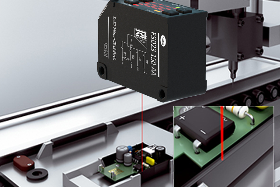 FSD23 series: ±0.1% F.S. linear accuracy, multiple outputs for various industrial inspection scenarios.