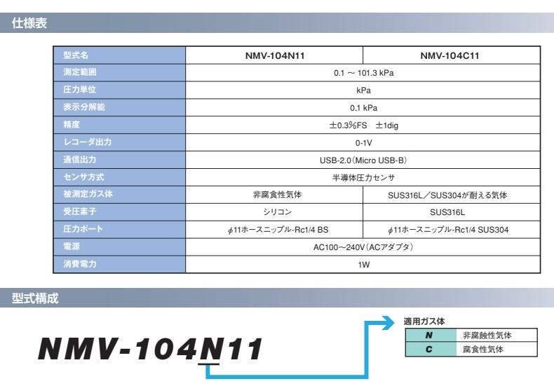 OKANO冈野数字真空计NMV-104N11