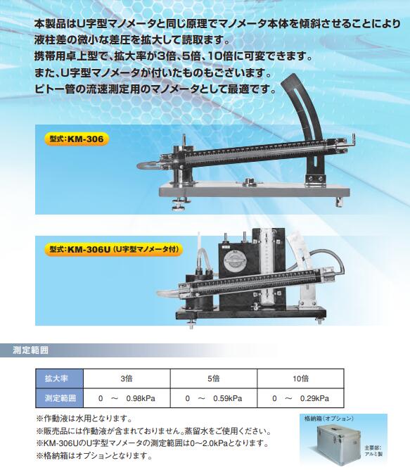OKANO冈野KM-306U倾斜管压力计