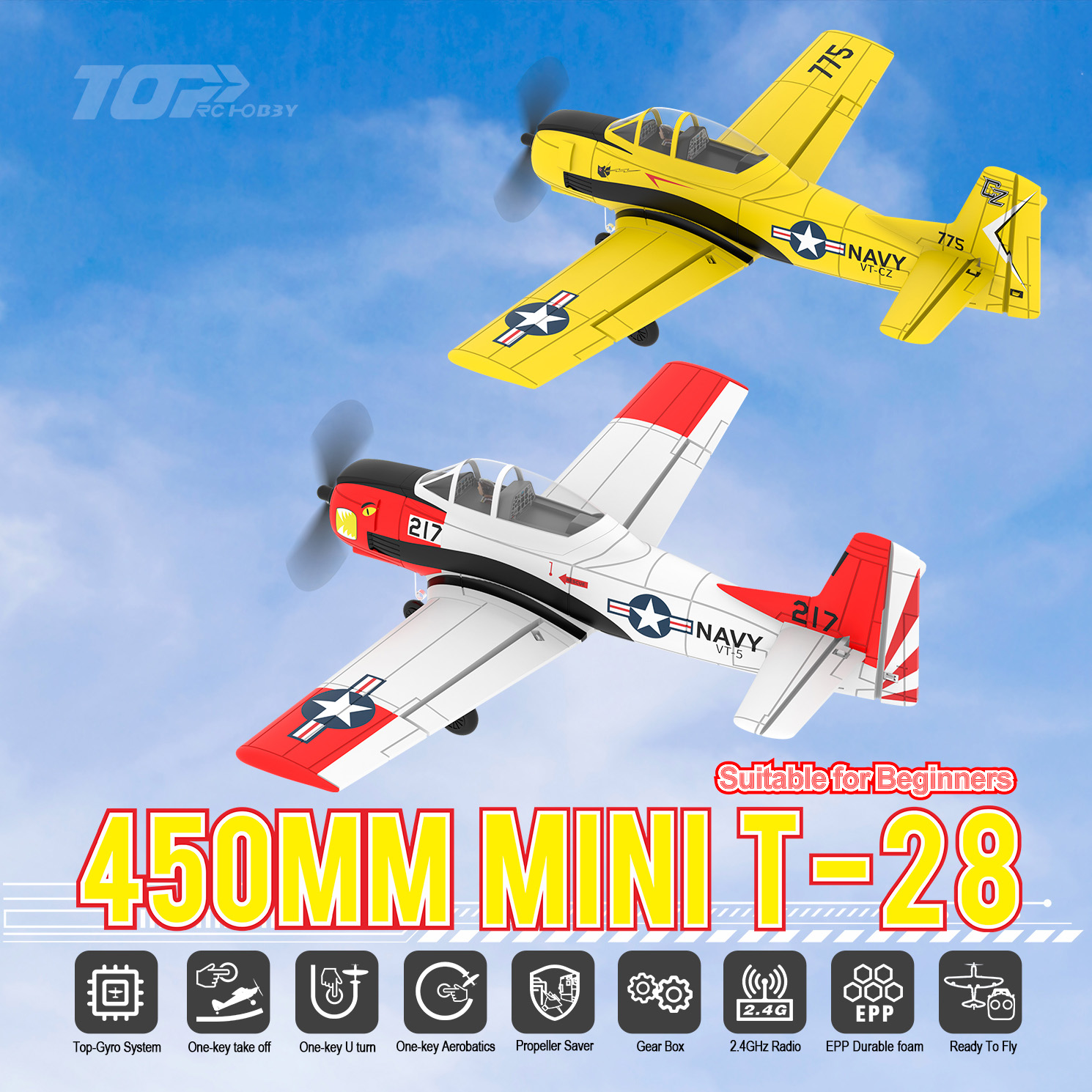 TOP RC HOBBY 450MM MINI T28
