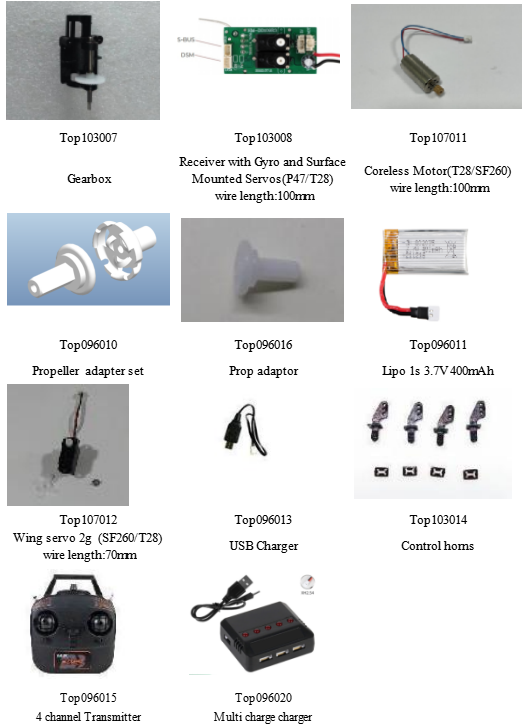 TOP RC HOBBY 450MM MINI T28